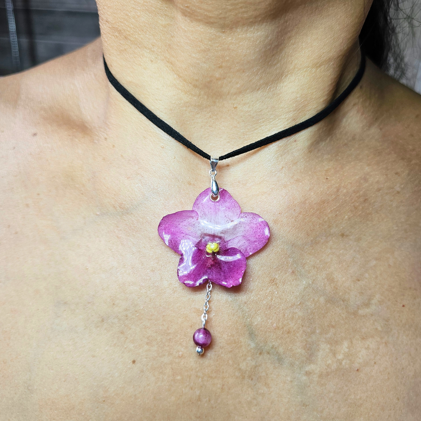 🌸Gargantilla Violeta Africana Eterna