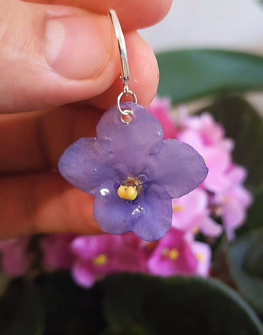 💜Pendientes de Violeta Africana