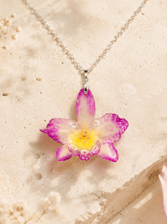 Collar Dendrobium Nobile Turmalina