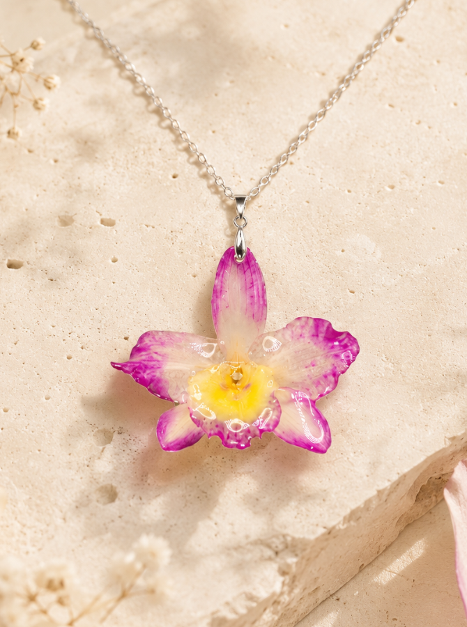 Collar Dendrobium Nobile Turmalina