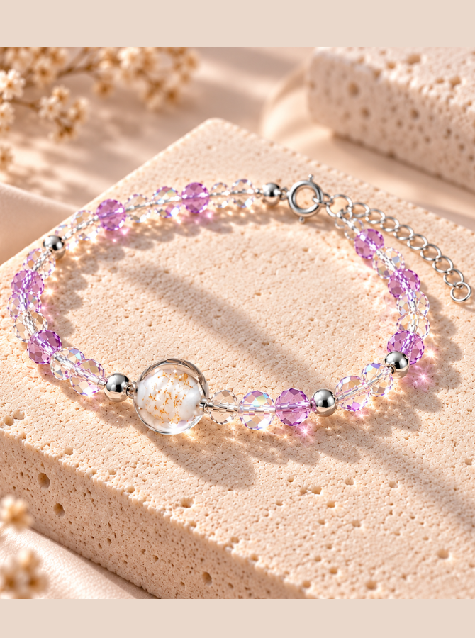 Pulsera Murano Amatista