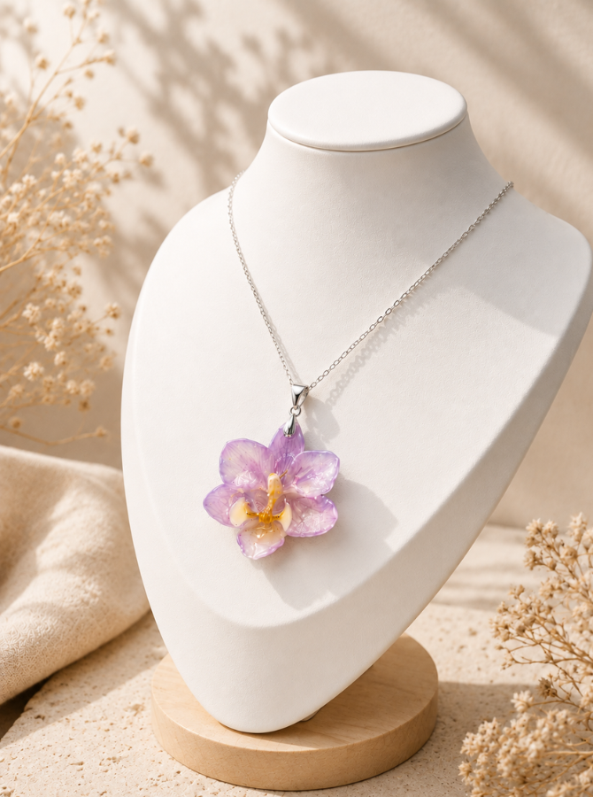 Collar Mini Phalaenopsis Morganita