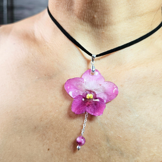 🌸Gargantilla Violeta Africana Eterna